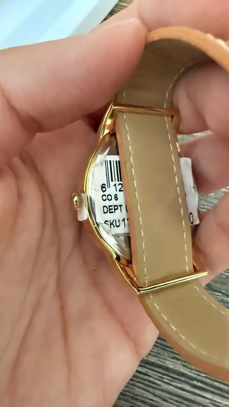 Embassy by Gruen Unisex Gold-Tone Roman Numeral Quartz Watch
